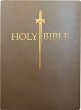 KJV 1611 Sword Bible, Large Print--Soft leather-look, coffee