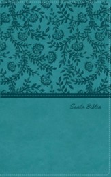 Biblia Reina-Valera 1960, Tierra Santa, Ultrafina Letra Grande, Leathersoft, Turquesa, Con Cierre, Imitation Leather, Not Applicable