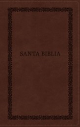 Biblia Reina-Valera 1960, Tierra Santa, Ultrafina Letra Grande, Leathersoft, Cafe, Con Cierre, Imitation Leather, Not Applicable