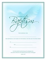 Dove, Baptism Certificates, 6