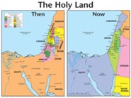 The Holy Land: Then and Now Laminated Wall Chart