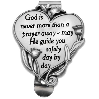 God Is A Prayer Away Visor Clip   - 