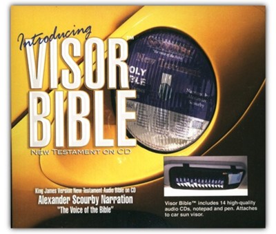 KJV New Testament of the Bible-audio on CD, Visor edition (with FREE notepad and pen)  -     Narrated By: Alexander Scourby
