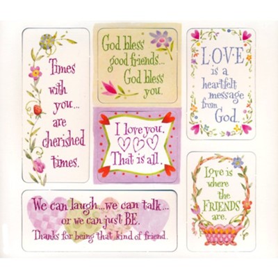 Love Friendship Magnets, Set of 6  - 