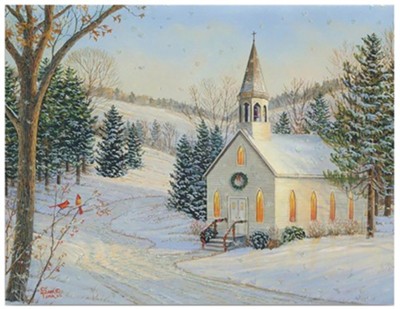 Church, Country Cheer Christmas Cards, Box of 18  -     By: Sam Timm

