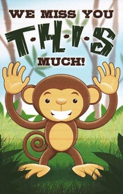 We Miss You T-H-I-S Much! Postcard, 25   - 