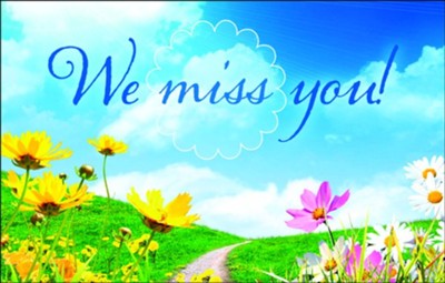 We Miss You! Spring Pathway Postcards, 25   - 