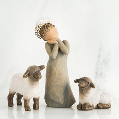 Nativity, Little Shepherdess, Figurine, Willow Tree &reg;   -     By: Susan Lordi
