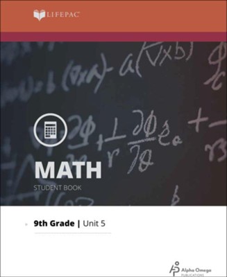Lifepac Math Grade 9 Unit 5: Algebraic Factors   - 