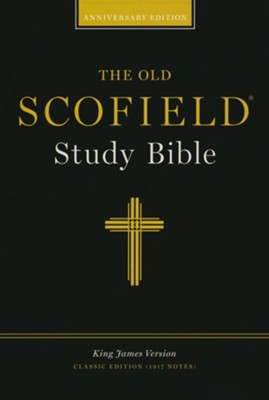 Old Scofield Study Bible Classic Edition, KJV, black  Thumb-Indexed, Cowhide  - 
