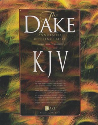 KJV Dake Annotated Reference Bible, bonded leather, black   -     By: Finis J. Dake
