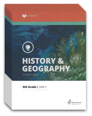 Lifepac History & Geography Workbook Set, Grade 9   - 