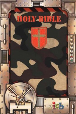 Small Hands Bible, Green Camo, ICB  - 