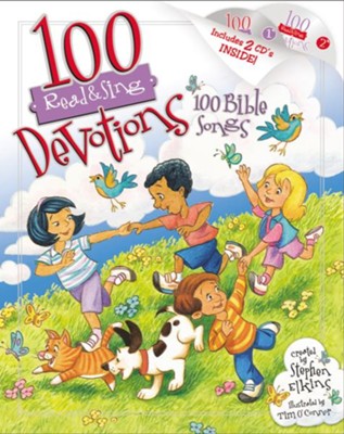 100 Devotions, 100 Bible Songs--Book and CDs   -     By: Stephen Elkins
