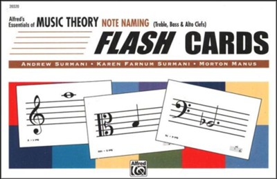 Essentials of Music Theory, Note Naming Flash Cards   - 