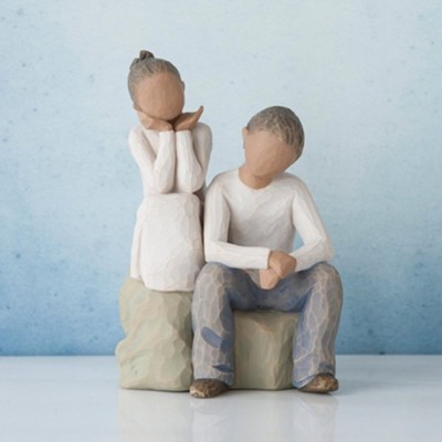 Brother & Sister, Figurine, Ebony Collection                       -     By: Susan Lordi
