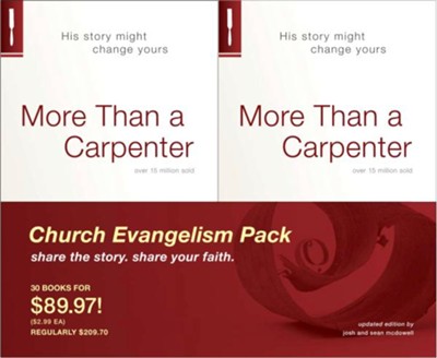 More Than a Carpenter, 30 Book Pack  -     By: Josh McDowell, Sean McDowell
