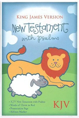 KJV Baby's New Testament and Psalms--imitation   leather, white  - 