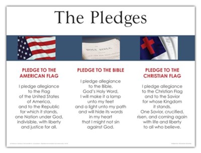 3-in-1 Pledges Laminated Wall Chart    - 