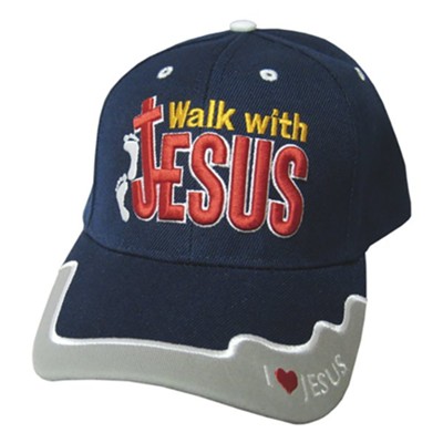 Walk With Jesus Cap Navy  - 