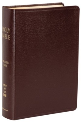 Contemporary Comparative Side-by-Side Bible: NIV/NKJV/NLT/The  Message, Bonded leather, burgundy  - 