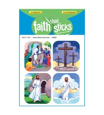 Jesus Died & Lives Stickers   - 