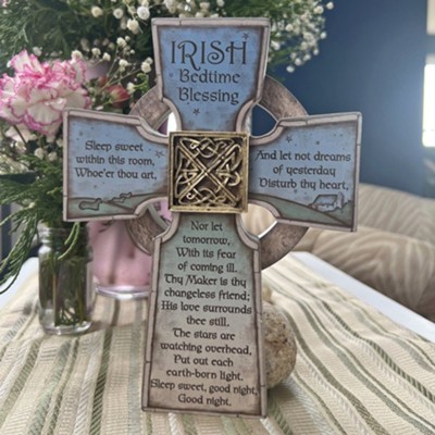 Celtic Bedtime Blessing Cross  - 