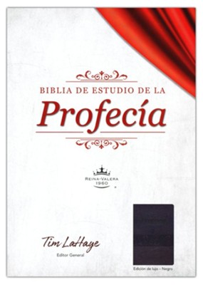 Biblia de estudio de la profecia RVR 1960, Piel Imit. Negra  (The Prophecy Study Bible, Black Imit. Leather)       -     By: Tim Lahaye
