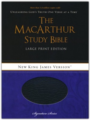 NKJV MacArthur Study Bible Large Print Black Bonded  -     By: John MacArthur
