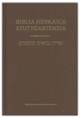 Biblia Hebraica Stuttgartensia (BHS) Standard Edition  -     Edited By: Karl Elliger, Willhelm Rudolph
