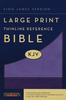 KJV Large Print Thinline Reference Bible Flexisoft Violet/Lilac  - 