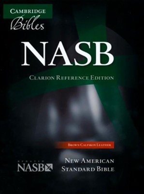 NASB Clarion Reference, Calfskin, brown  - 