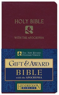 NRSV Gift & Award Bible with Apocrypha, Imitation leather, Burgundy  - 