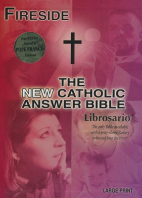 NABRE New Catholic Answer Bible Librosario Edition, Black/Tan Imitation Leather  - 