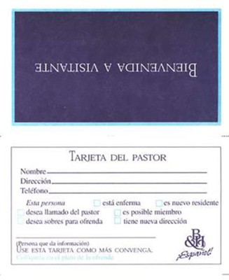 Formulario WV-7: Tarjeta Bienvenida a Visitante, Paq. de 100  (Form WV-7: Welcome Visitor Card, Pack of 100)  - 