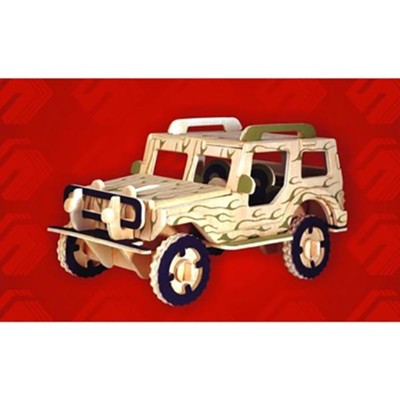 Jeep 3D Natural Wood Puzzle   - 