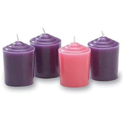 Advent Votive Candles, set of 4          - 