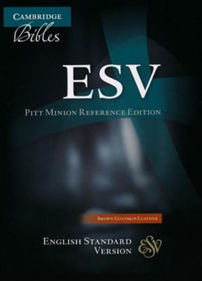 ESV Pitt Minion Reference, Goatskin, Brown  - 