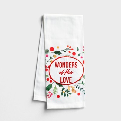 Wonders of His Love Tea Towel  - 