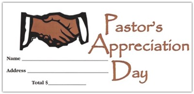 Pastor's Appreciation Day Offering Envelope, Package Of 100,  Bill size  - 