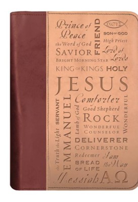 Names of Jesus Italian Duo-Tone Bible Cover, Extra Large  - 