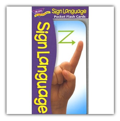 Sign Language Pocket Flash Cards  - 
