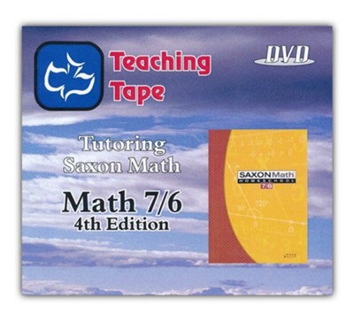 Saxon Math 7/6 Teaching Tape Full Set DVDs, 4th Edition   - 