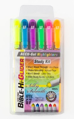 Gel Bible Highlighters, Pack of 6   - 