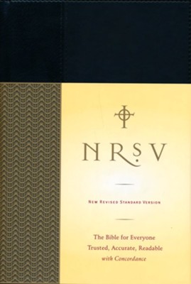 NRSV Standard Bible, Cloth, Black - Slightly Imperfect  -     By: Harper Bibles
