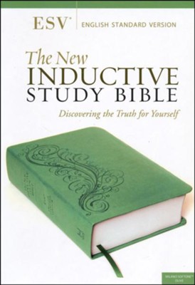 The ESV New Inductive Study Bible, Milano Softone, Green  - 