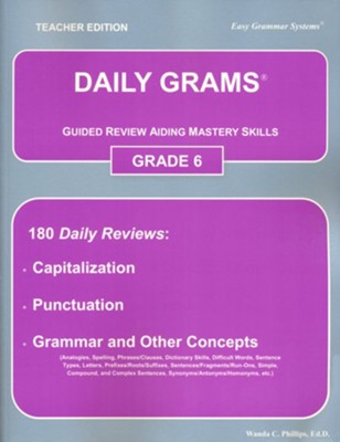 Daily Grams Grade 6, Teacher Edition   -     By: Wanda Phillips
