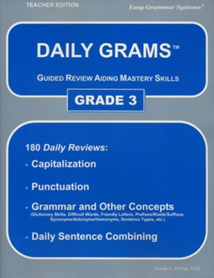 Daily Grams Grade 3, Teacher Edition   -     By: Wanda Phillips
