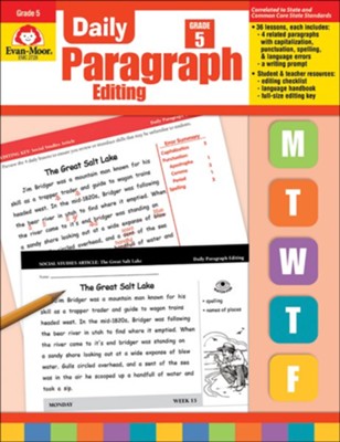 Daily Paragraph Editing, Grade 5   - 