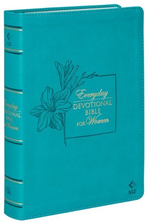 NLT Devotional Bible For Women Soft Leather Look Teal 9781639524181